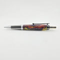 Majestic Squire EDC Click Pen – Hand-Turned Click Pen with Crystal Clip - Jester, Gun Metal and Chrome