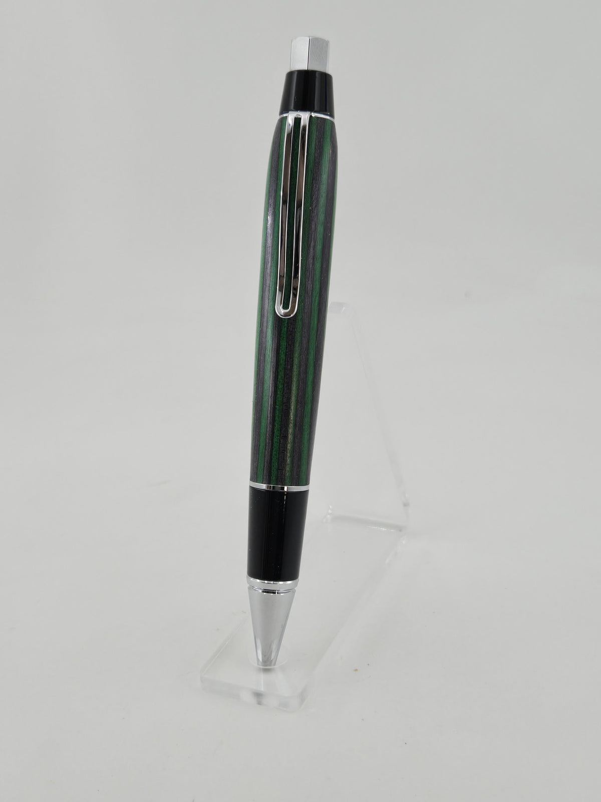 Big Ben EDC Click Pen - Evergreen - Color Grain Wood Veneer, Chrome hardware