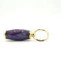 Keychain Pill Box – Hand-Turned Wood or Resin, 24kt Gold - Northern Lights, 24kt Gold