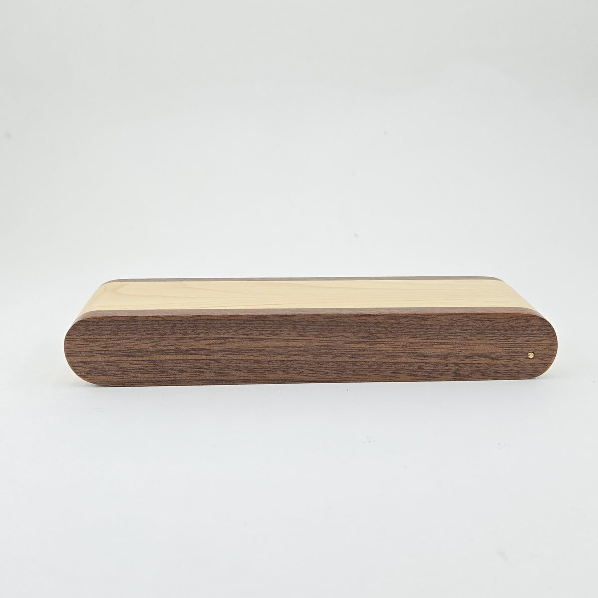 Two-Tone Maple and Apitong Pen Display Box – Hinged Single-Pen Gift Box - PKBOX2T1