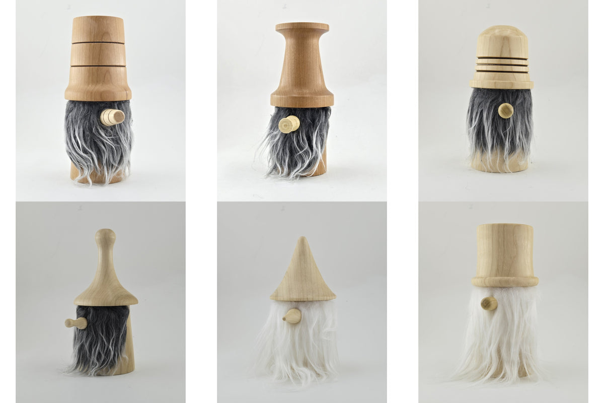 Hand-Turned Wooden Gnome – Whimsical Woodland Charm for Any Shelf