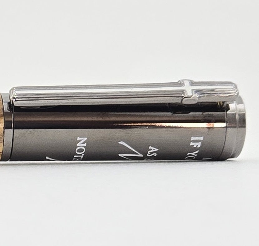 Matthew 17:20 Mustard Seed Twist Pen – Hand-Turned Scripture Pen with a Real Mustard Seed