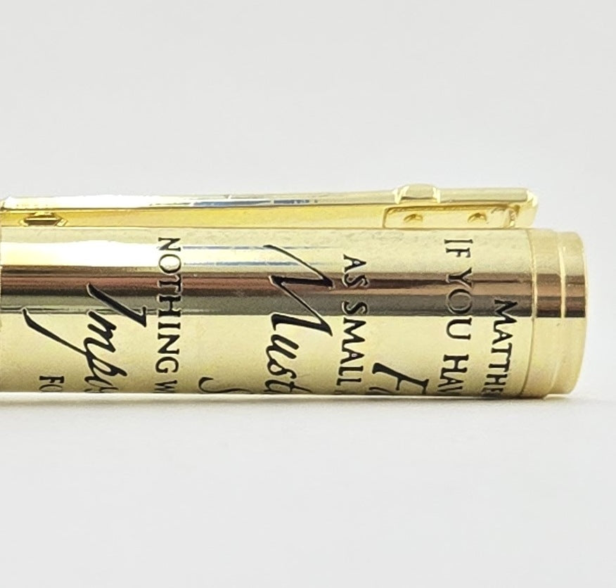 Matthew 17:20 Mustard Seed Twist Pen – Hand-Turned Scripture Pen with a Real Mustard Seed