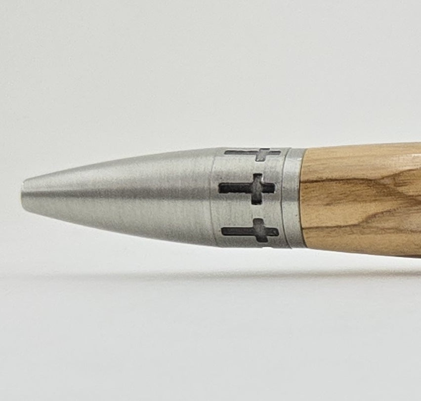 Matthew 17:20 Mustard Seed Twist Pen – Hand-Turned Scripture Pen with a Real Mustard Seed