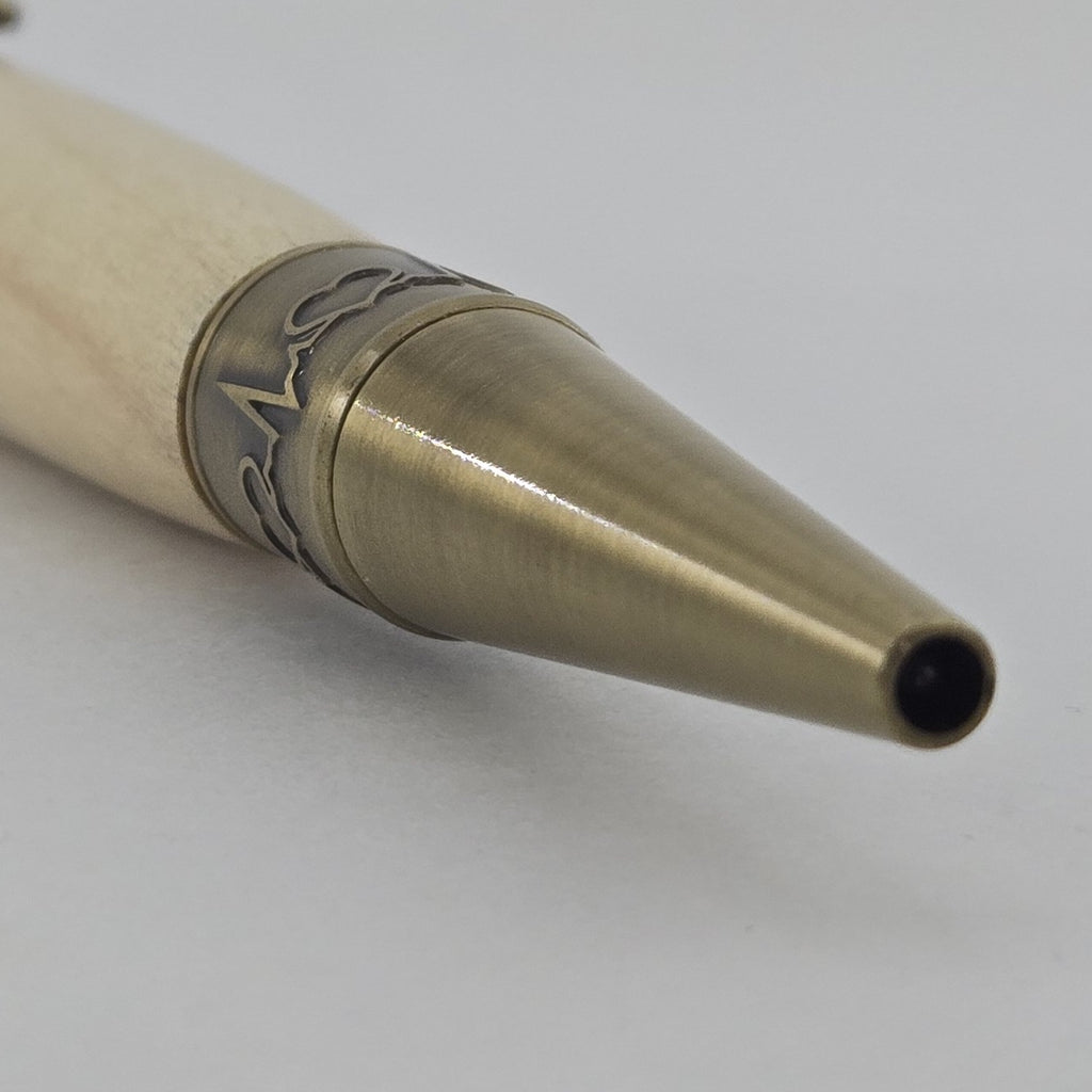 Medical Twist Pen – Hand-Turned Caduceus Pen with EKG Heartbeat Tip